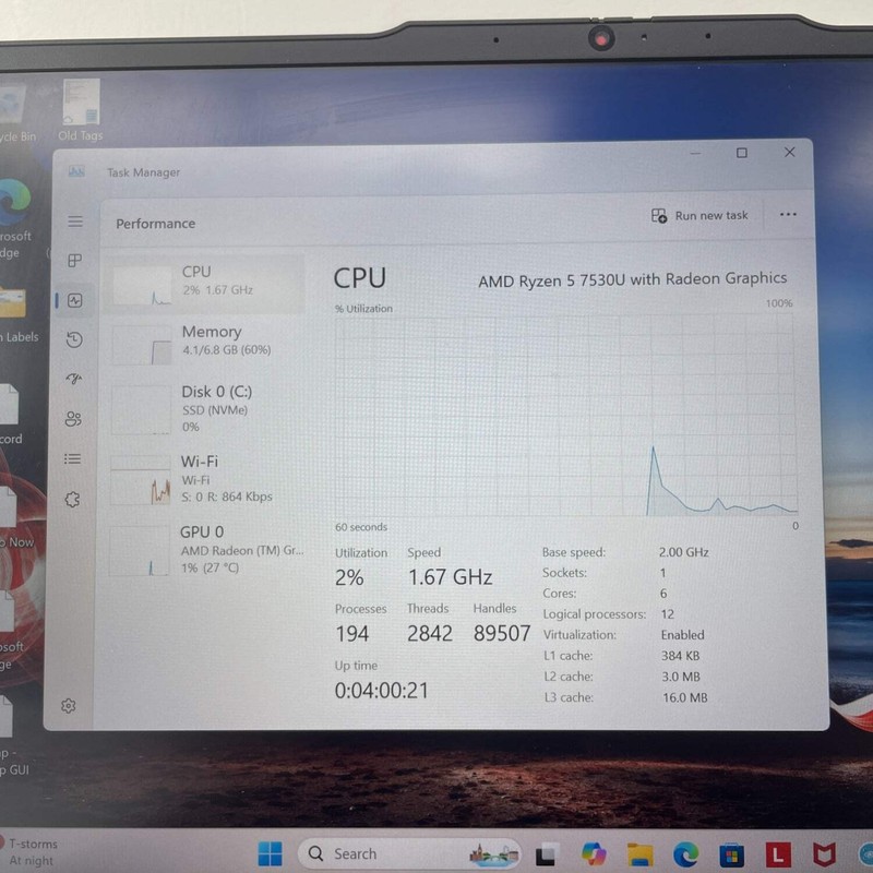 Lenovo ThinkPad E14 Gen 5 14" Ryzen 5 7530U 2.0GHz 8GB RAM 256GB SSD gallery
