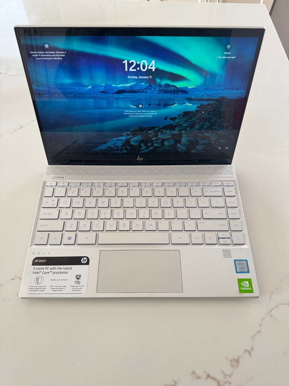 HP Envy Thin Laptop w/Fingerprint Reader, 4K Touchscreen gallery