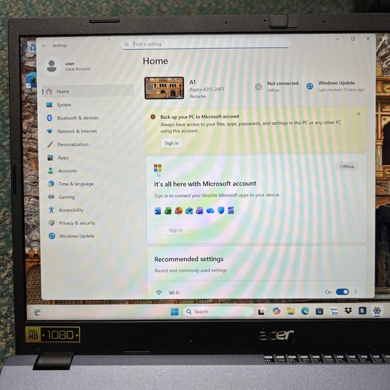 Acer Aspire 3-15.6in Laptop 2.8GHz 16GB 1TB SSD AMD Ryzen5 Touchscreen Free SH gallery