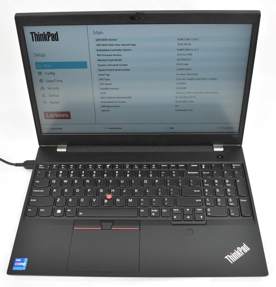 Lenovo ThinkPad X1 Carbon 6th Gen. i7-8650U 1.9GHz 16GB 512GB SSD No OS *See*