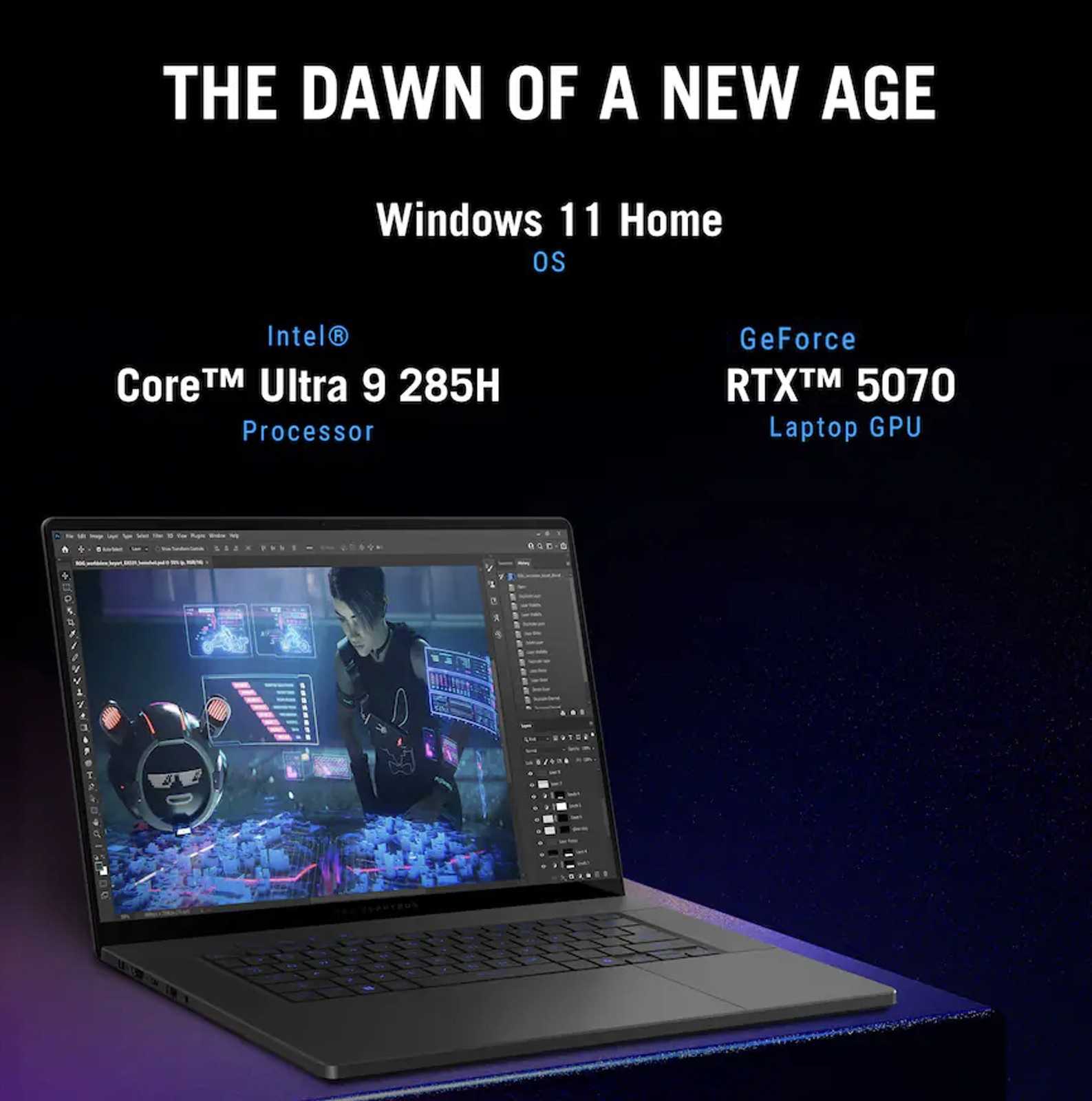 ASUS ROG 16" 2560x1600 Ultra 9 285H 16GB RAM 1TB SSD RTX 5070 Windows 11 Home gallery