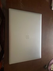 Gaming laptop, slightly used. Good condition. Grey. Medium size. Clean