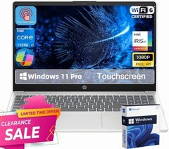 2025 HP 15.6″ Touch Laptop,10-Core i7-1355U 5GHZ UpTo 64GB RAM 4TB SSD+Win11Pro