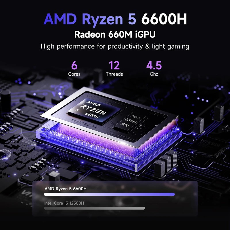 NIMO 17.3" FHD IPS Laptop AMD Ryzen 5 6600H 32GB DDR5 RAM 1TB SSD gallery