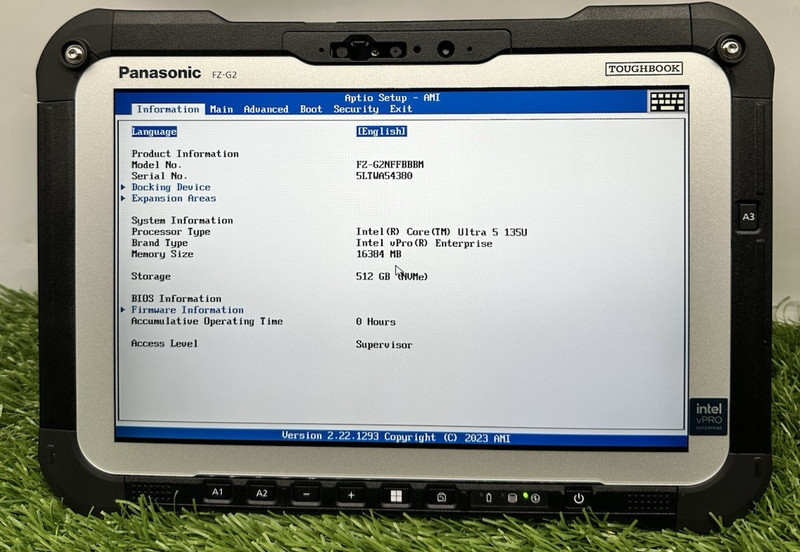 Panasonic Toughbook FZ-G2 Ultra5 13th 16GB RAM 512GB Nvme LTE+Keyboard(0 HOURS) gallery