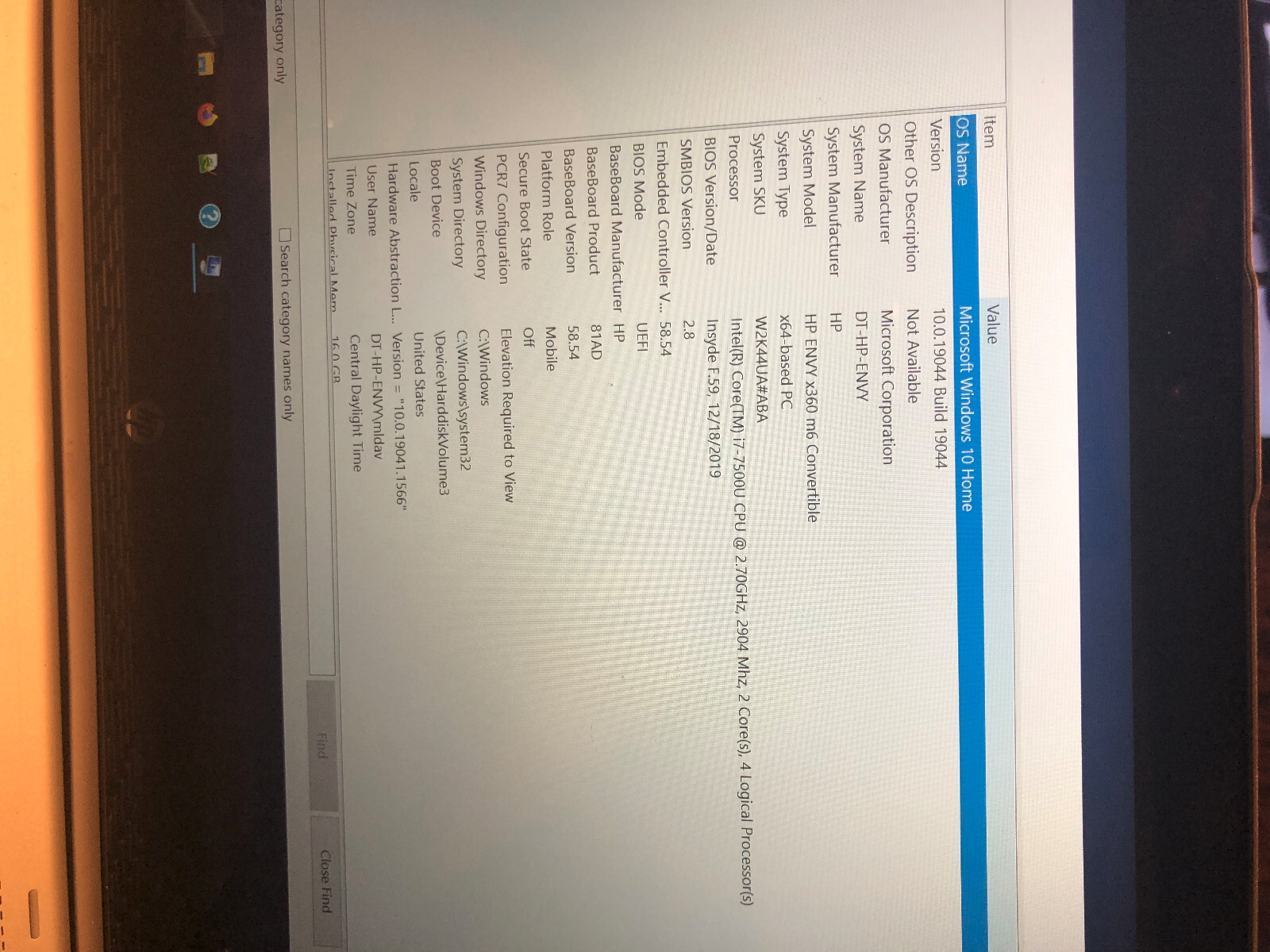 HP ENVY x360 Laptop m6 Convertible Intel i7-7500U, 16 GB, No HD. gallery