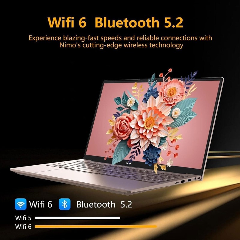 15.6" FHD Laptop, 16GB RAM 256GB SSD Intel 12 Gen 4 Core N100 Backlit Keyboard gallery