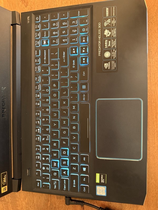 Acer Predator Helios 300 Gaming Laptop i7 GTX SSD Windows 11 Black/Blue gallery