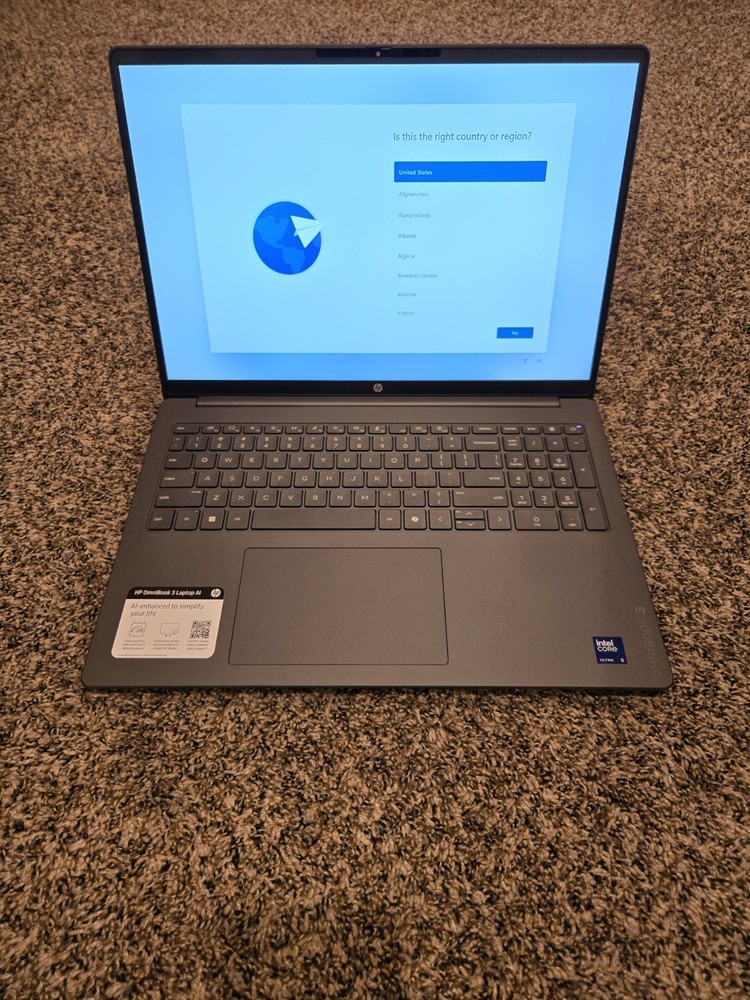 HP OmniBook 3 16-BU0007DX 16" Ultra 5 255U 2.0GHz 16GB RAM 512GB SSD
