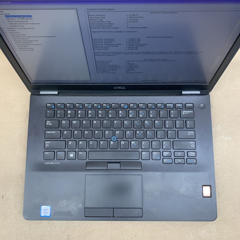 Dell Latitude E7470, Intel Core i5-6300U @ 2.4GHz, 16GB RAM, No SSD, No OS gallery
