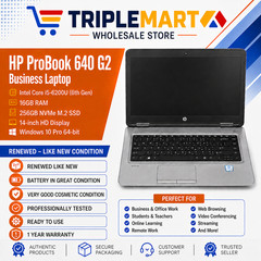 HP ProBook 640 G2 Business Core i5 16GB RAM – 256 GB NVMe SSD W-10