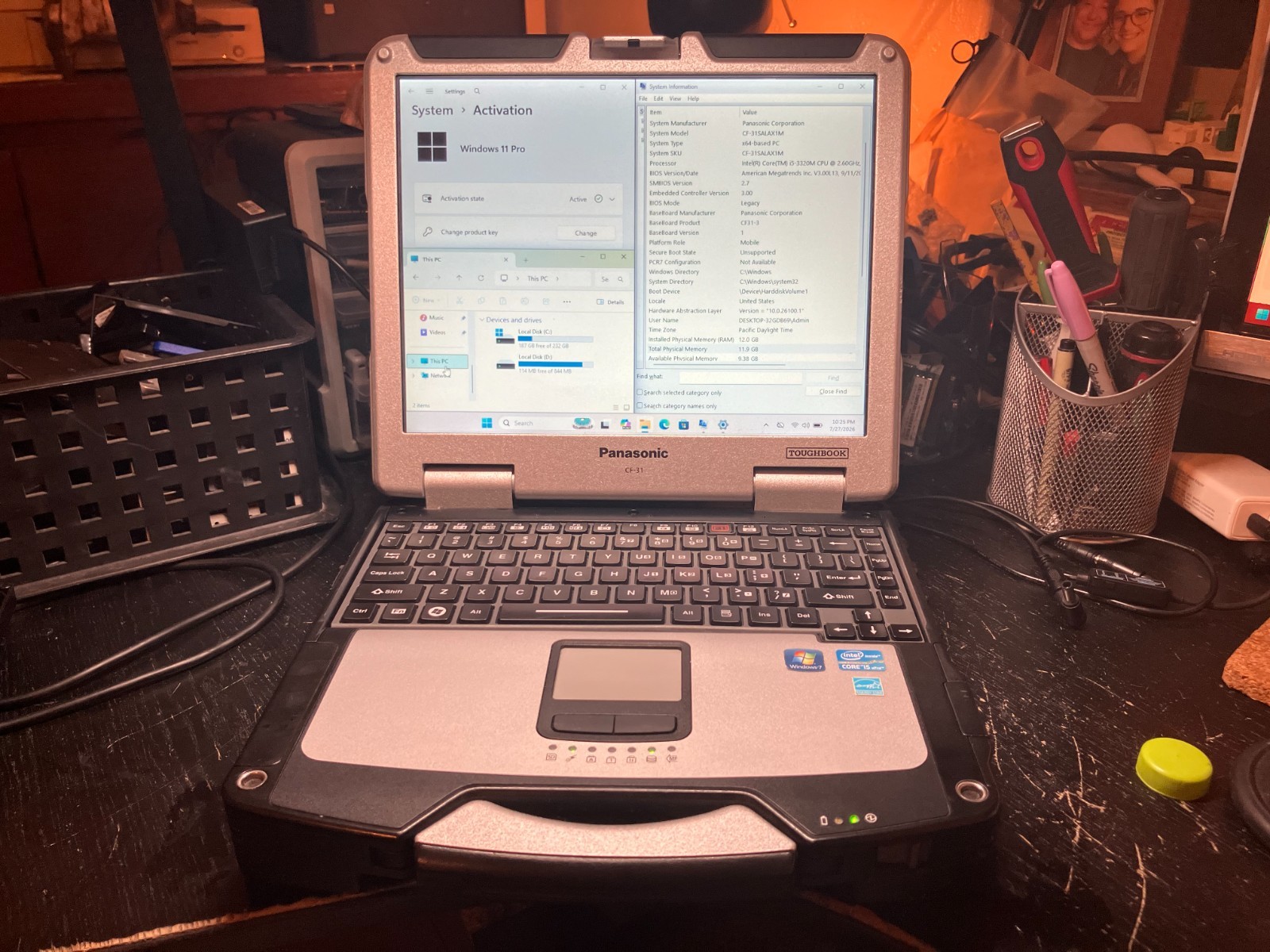 Panasonic Toughbook CF-31 13.1" i5 5th Gen 2.3GHz 8GB RAM 256GB SSD Win 11 Wifi gallery