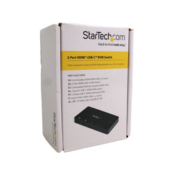 StarTech.com 2 Port USB C KVM Switch 4K 60Hz HDMI Compact Dual Port UHD USB-C