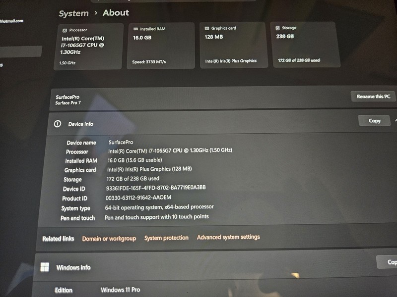 Microsoft Surface Pro 7 12.3" (Intel Core i7 10th Gen) with keyboard and case gallery