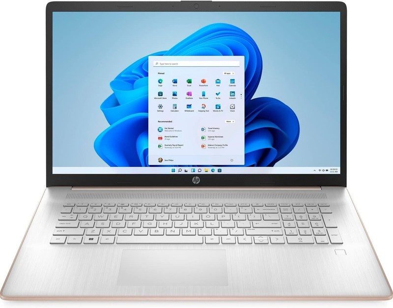 HP 17t-CN300 17 Silver Laptop PC 17.3" 1080P i5-1334U Backlit Key FP Reader W11 gallery