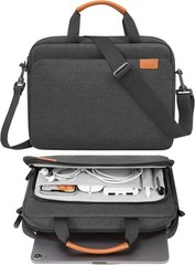 Black & Gray Laptop Sleeve Bag for 13-14 Inch MacBook Air M5/Mac Neo A18 Pro