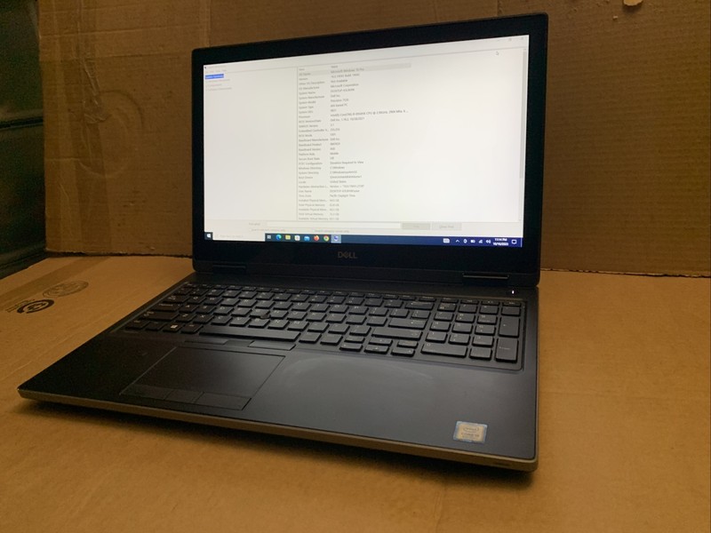 Dell Precision 7530 i9-8950HK 64GB 1TB SSD P3200 6GB 15.6" W 10 Pro Touch CLEAN gallery