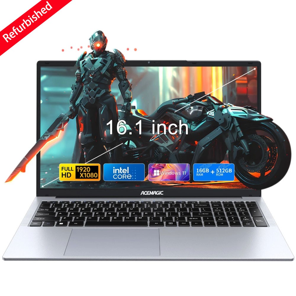 ACEMAGIC 16" UHD Laptop Intel 12th N95 16GB RAM 512GB M.2 SSD Windows11 WIFI5