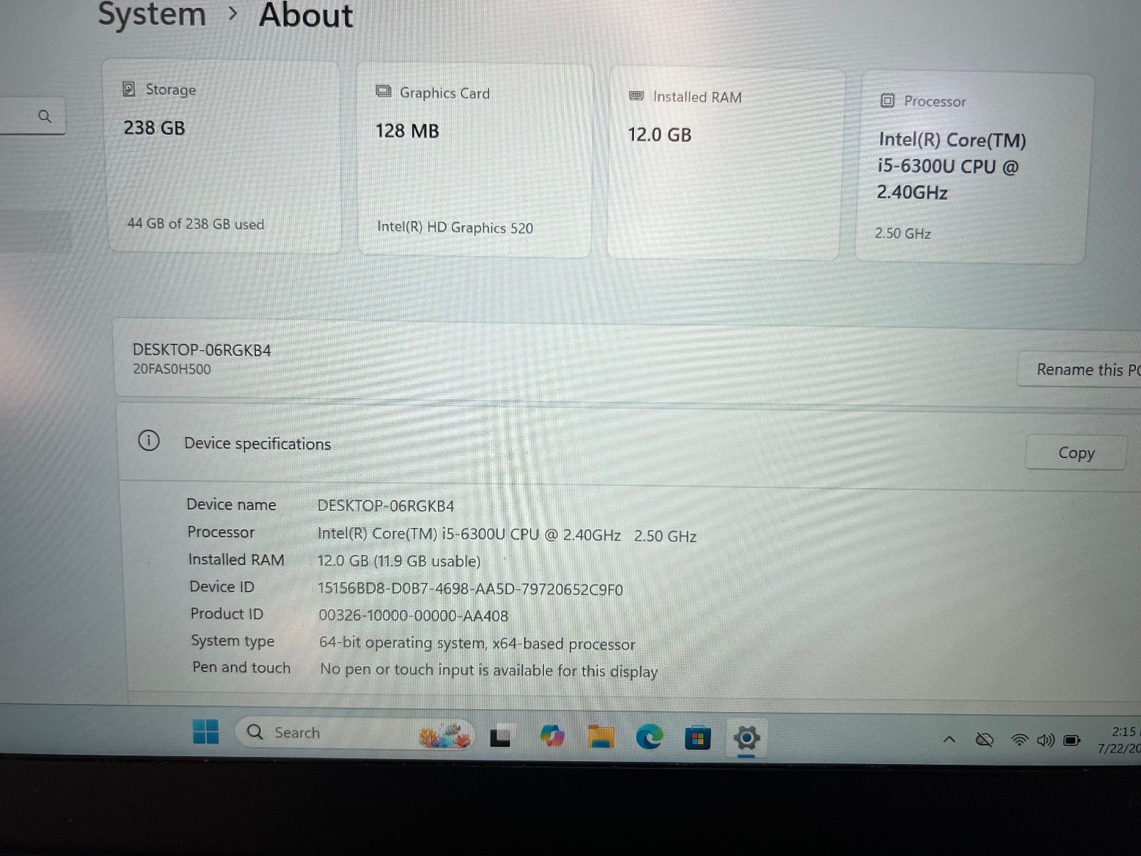 Lenovo ThinkPad T460s / 14" Core i5-6300U 12GB/256GB gallery