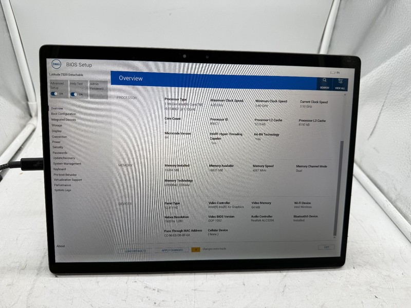 Dell Latitude 7320 2 in 1 Laptop/Detachable -core i5-1140G7 16GB NO SSD/OS gallery