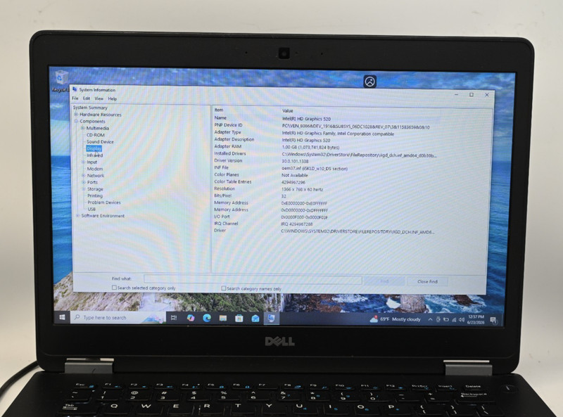 Dell Latitude E7470 i7-6600U 2.6GHz 16GB RAM 128GB SSD - Windows 10 Pro gallery
