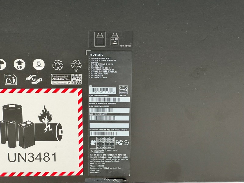 ASUS ProArt P16 Creator 3K OLED Laptop AMD Ryzen AI 9 HX 370 RTX 5070 32GB 2TB gallery