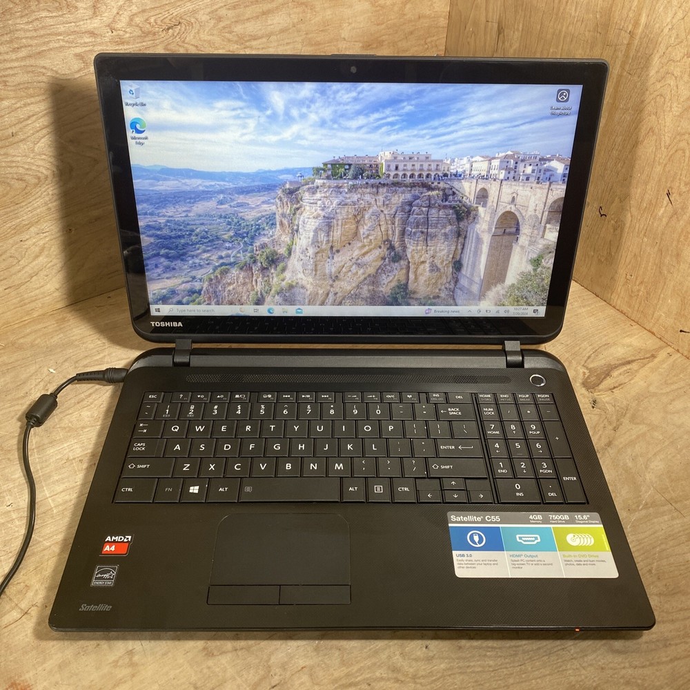 Toshiba Satellite C55Dt-B Amd A4-6210@1.8GHz | 8GB | 160GB SSD | W10H | Touch
