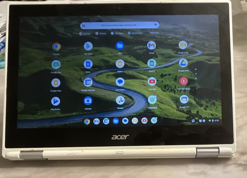 Oled Acer Chromebook 11.6 Touchscreen Intel Celeron 8GB 64GB SSD Chrome OS White gallery