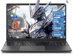 SGIN 15.6in Laptop 6GB DDR4 128GB SSD Windows 11 w/ 4-Core Intel Celeron Laptop