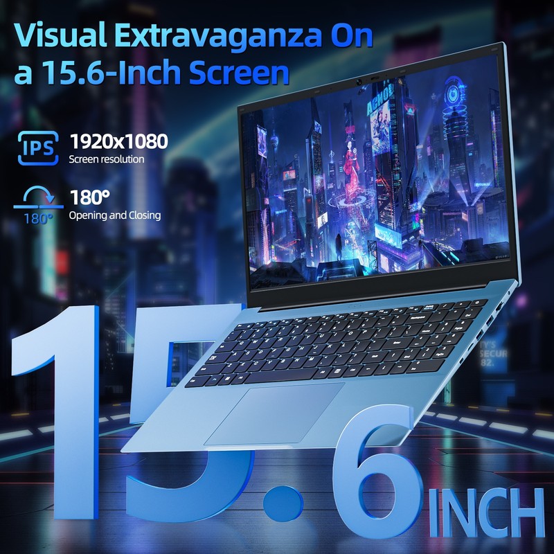 2026 SGIN 15.6" Thin Laptop i3-10100Y 16GB RAM 1TB SSD Win 11 Backlit Keyboard gallery