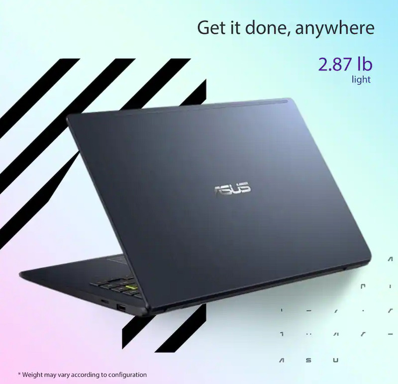 ASUS Vivobook 14" FHD Thin Laptop Intel Celeron N4500 4GB RAM 128GB eMMC Win11H gallery