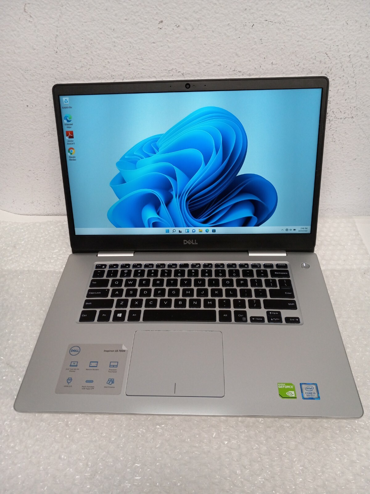 Dell Inspiron 15 7000 Intel Core i5-8265U 1.6GHz 8GB 1TB HD/SSD W11 NVIDIA MX250 gallery