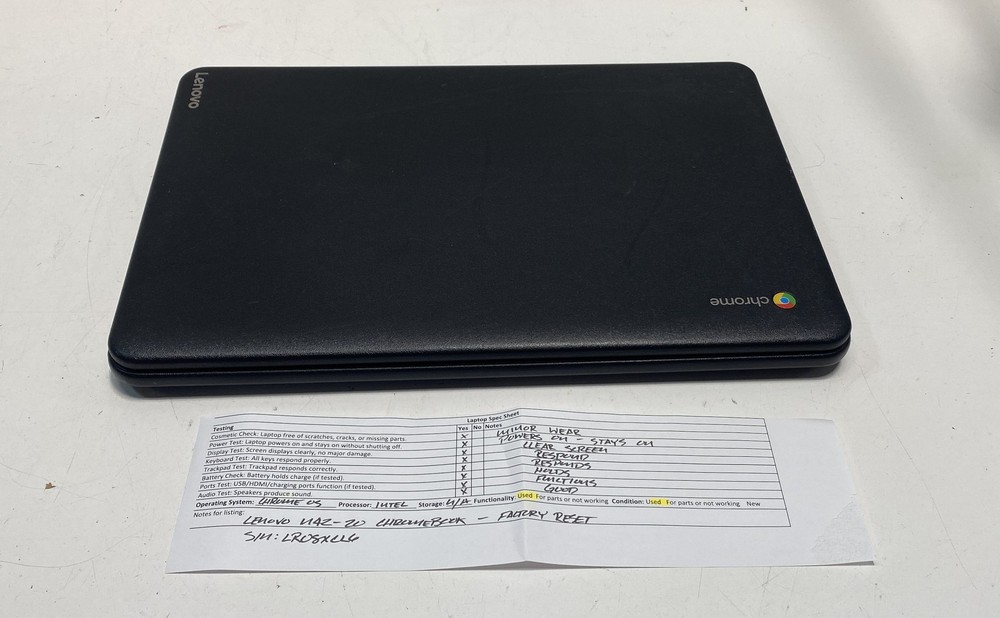 Lenovo N42-20 Chromebook 14" Intel Processor Chrome OS Tested Factory Reset