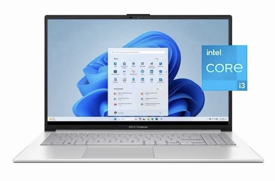 ASUS Vivobook Go 15.6” Laptop,Intel i3-N305,8GB RAM,256GB-Cool Silver-Openbox gallery