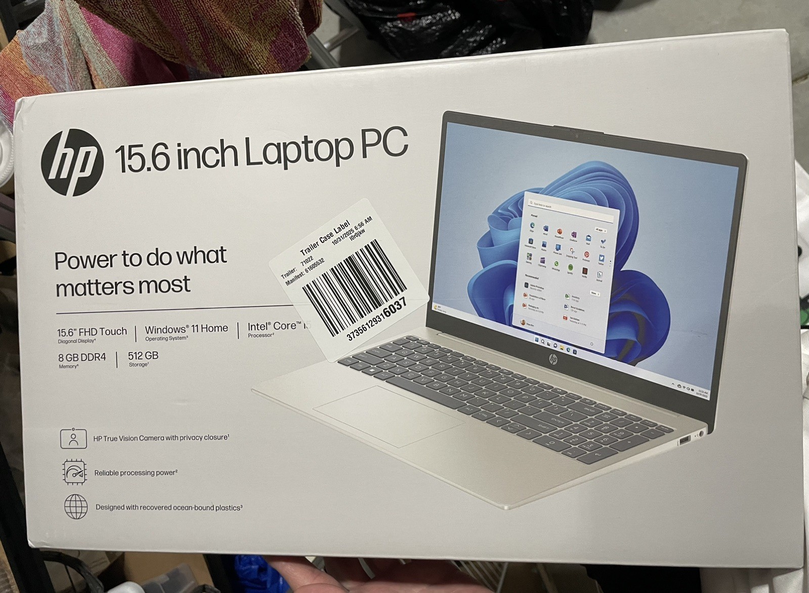 New HP 15.6" FHD IPS Touchscreen Intel Ultra 5-125H/8GB/512GB SSD Laptop Silver gallery