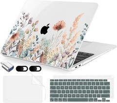 Abstract Flower MacBook Air 13.3″ Case (A2337 M1 A2179 A1932) 2018-2021, Hard Sh