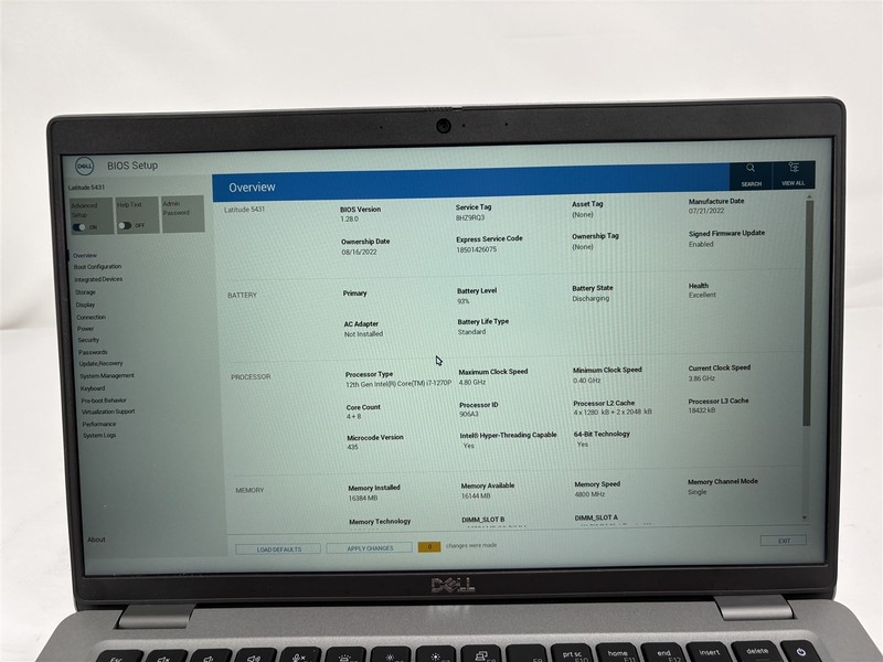 Dell Latitude 5431 14" FHD i7-1270P 256GB SSD 16GB RAM Lightweight Laptop gallery