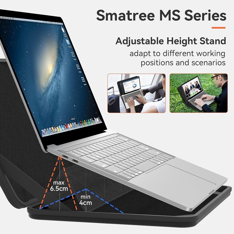 MS47T Hard EVA Protective Sleeve Case with Stand for 14 inch HP Pavilion x360 2- gallery