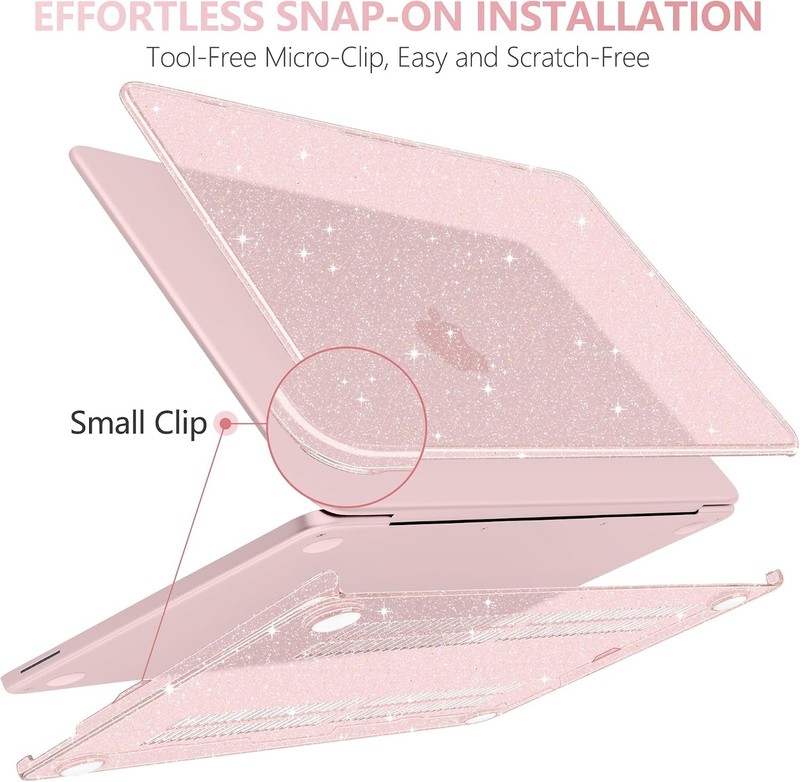 Screen Protector for MacBook Neo 13 inch 2026 Release, Anti Glare, Glitter Blush gallery