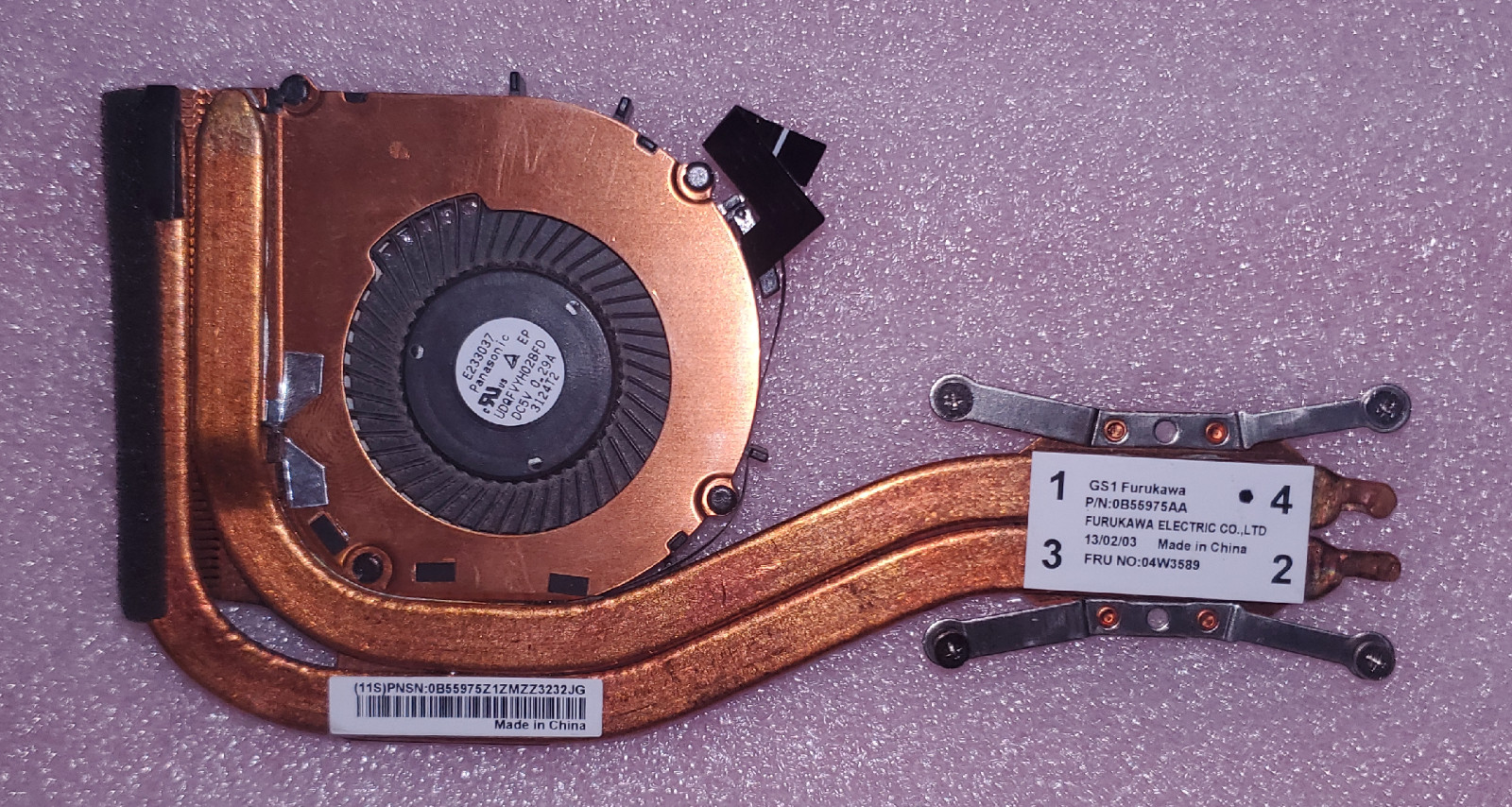 Lenovo X1 Carbon 1st Gen i7 3667U 04w3589 Internal Fan Original Lenovo Parts gallery
