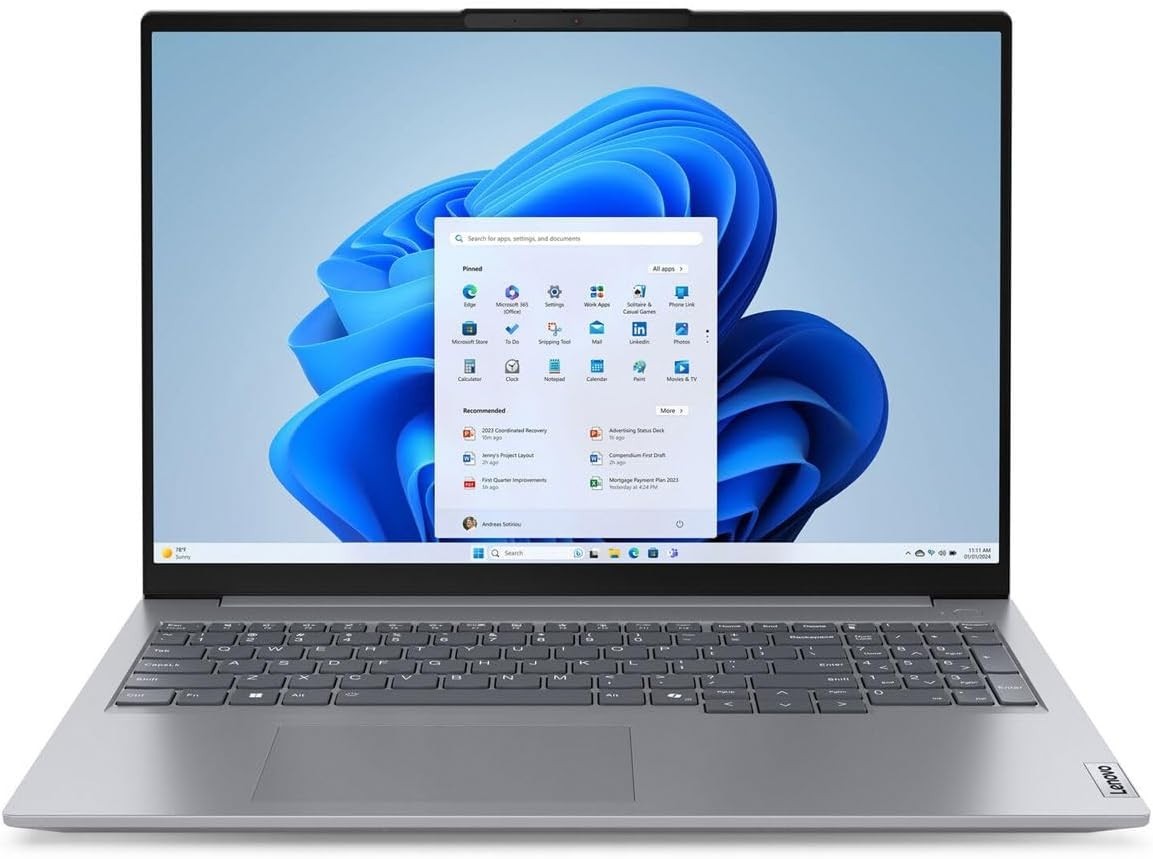 Lenovo Thinkbook 16 G8 Laptop 16" Touch Core 7 240H 512GB 16GB W11P 0527 2YEAR gallery