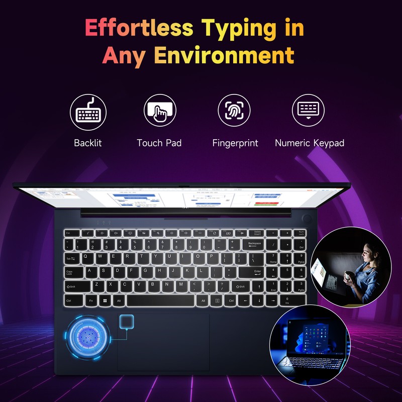 15.6'' IPS FHD Student Laptop 16GB RAM 1TB SSD AMD Ryzen 5 4 Cores Up to 3.7GHz gallery