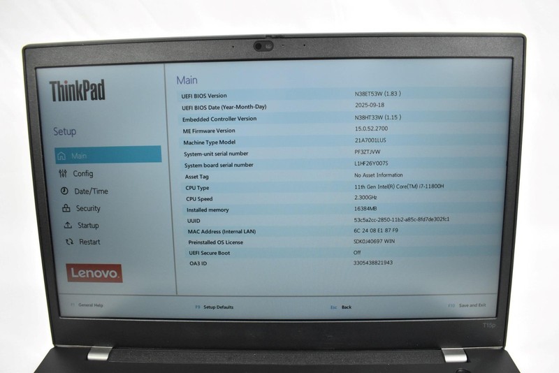 Lenovo ThinkPad X1 Carbon 6th Gen. i7-8650U 1.9GHz 16GB 512GB SSD No OS *See* gallery