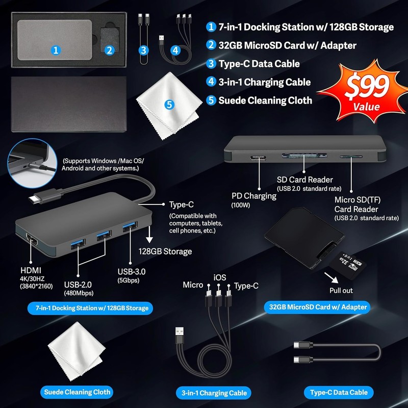 Vivobook Go 14" FHD Laptop, Intel Celeron N4500, 4GB RAM, 288GB Storage128GB ... gallery