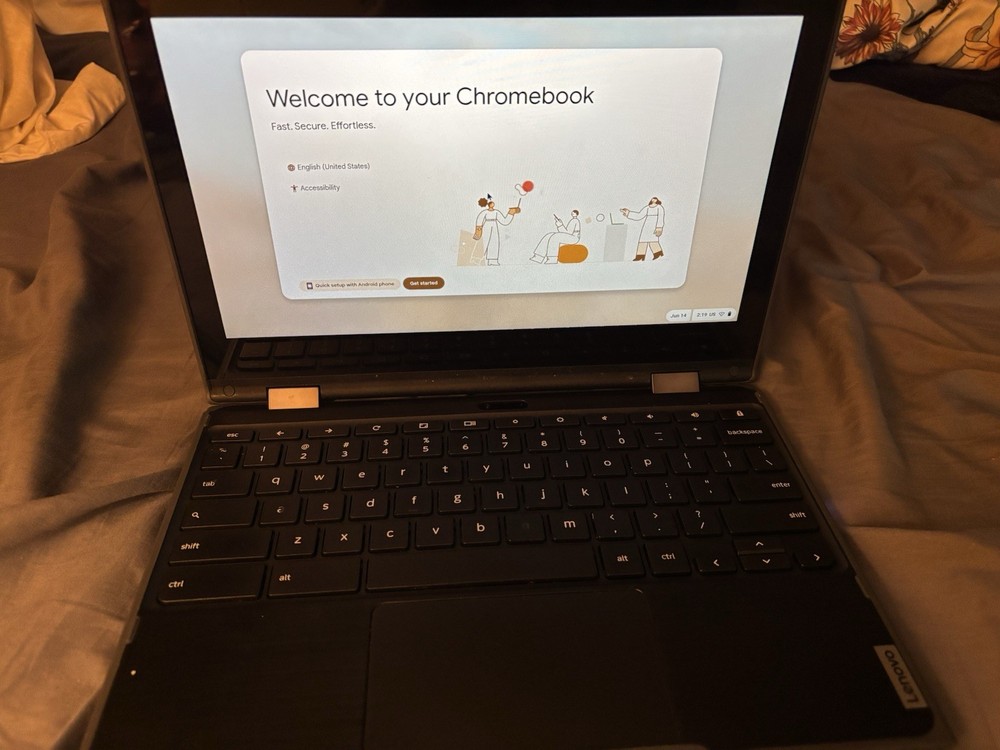 Lenovo Chromebook 11.6in Touchscreen Intel Celeron Chrome OS Wi-Fi USB-C