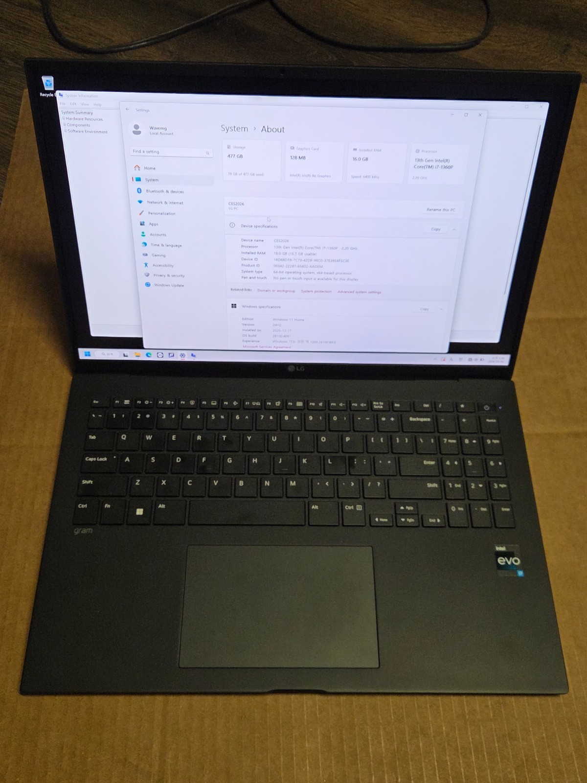 Lg Gram 16" Intel Core I7 13th Generation i7-1360p 2.20Ghz 16 Gb 512GB SSD gallery