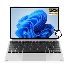 VGKE 2-in-1 Touch-Screen Laptop 12.3″ 3K IPS Tablet PC w/Keyboard, Intel Celeron