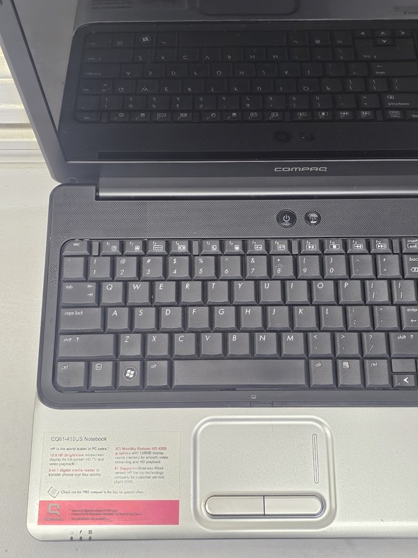 Compaq Presario CQ61 Laptop - WON'T POWER ON - Parts/Repair Only - Read Desc. gallery