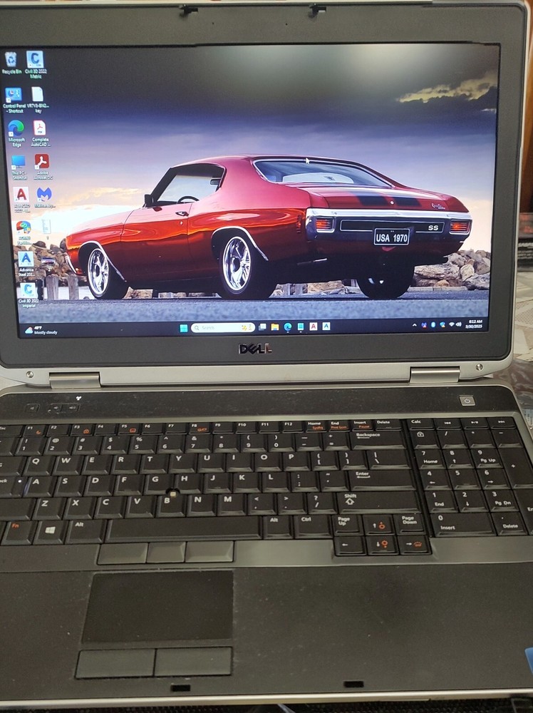 DELL 15"AUTOCAD&civil 3D 2022- i7quad WIN 11/AMD DUAL GRAPHICS/2g DEDICATED/PS