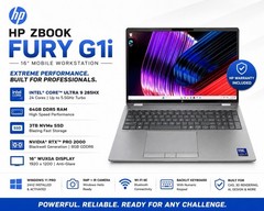 HP ZBook Fury G1i 16″ Ultra 9 285HX 64GB RAM 3TB SSD RTX Pro 2000 Warranty Win11